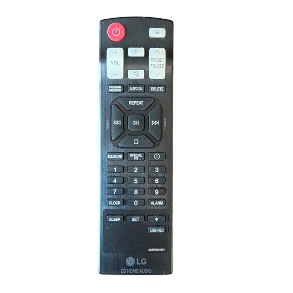 LG CD Home Audio Remote Control AKB73915301 - Picture 1 of 3